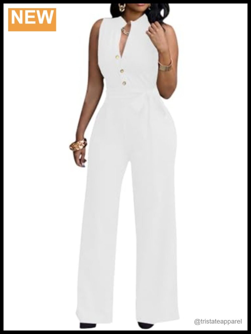 Women's Sexy Floral Jumpsuit V Neck Sleeveless Wide Leg Long Pants Romper